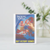 Carte Postale Pas à pas à la victoire ... Acheter des obligation (Debout devant)