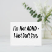 Carte Postale Pas ADHD (Debout devant)
