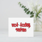 Carte Postale Pas aujourd'hui Satan (Debout devant)