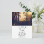 Carte Postale Pas Avant D'Être Perdus Citation Thoreau (Debout devant)