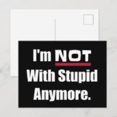 Carte Postale Pas avec des bêtes plus drôle (Devant / Derrière)