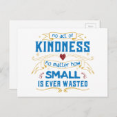 Carte Postale Pas d'acte de gentillesse (Devant / Derrière)