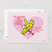 Carte Postale Pas Dans L'Amour (Devant / Derrière)