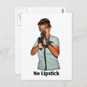 Carte Postale Pas de bâton à lèvres (Devant / Derrière)