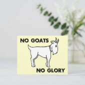 Carte Postale Pas de chèvres Pas de gloire (Debout devant)