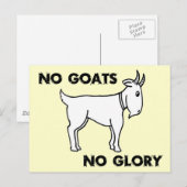 Carte Postale Pas de chèvres Pas de gloire (Devant / Derrière)