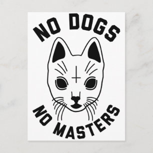 Carte Postale Pas de chiens ni de maîtres