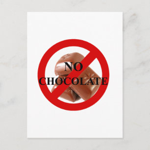 Carte Postale Pas de chocolat