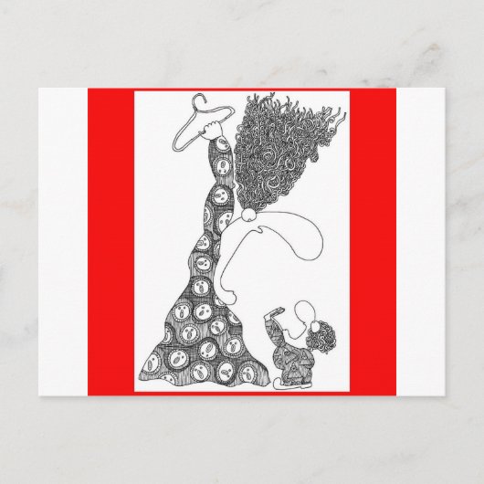 Carte Postale Pas de cintres ! (Devant)