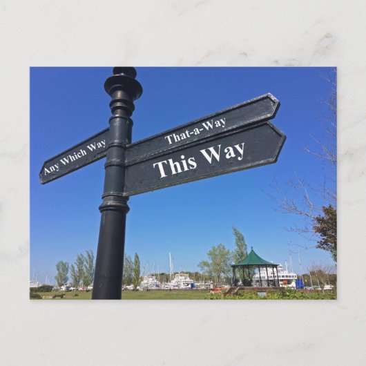 Carte Postale 'Pas de direction' (Devant)