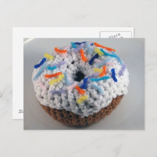 Carte Postale Pas de Donut Calorique ! (Devant / Derrière)