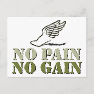 Carte Postale Pas de douleur ni gain - En cours