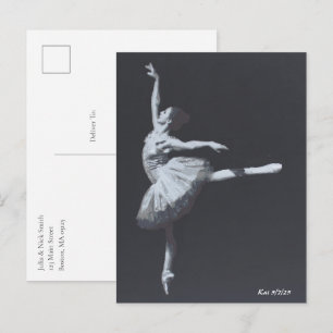 Carte Postale Pas de Drame, Seulement la Liberté, Ballerine Noir