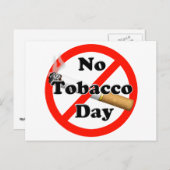 Carte Postale Pas de fête du tabac (Devant / Derrière)