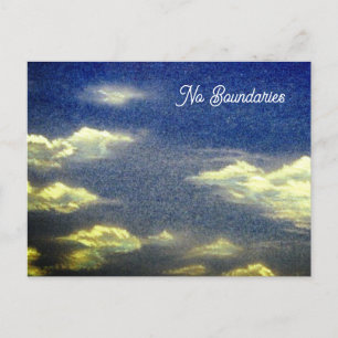 Carte Postale Pas de frontières Ciel bleu