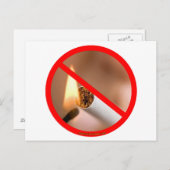 CARTE POSTALE PAS DE FUMEUR (Devant / Derrière)