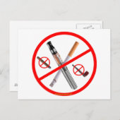 CARTE POSTALE PAS DE FUMEUR (Devant / Derrière)