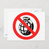 Carte Postale Pas de grenades (Devant / Derrière)