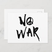 Carte Postale Pas de guerre (Devant / Derrière)