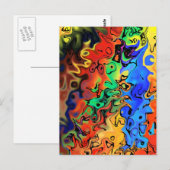 Carte Postale Pas de hâte : Abstrait 44 (Devant / Derrière)