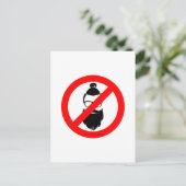 Carte Postale Pas de Hipsters ou de Buns (Debout devant)