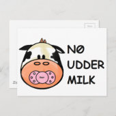 Carte Postale Pas de lait de consommation (Devant / Derrière)