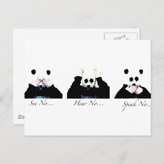 Carte Postale Pas de mal (Devant / Derrière)