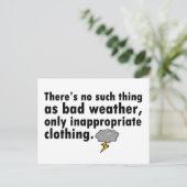 Carte Postale Pas de mauvais temps (Debout devant)