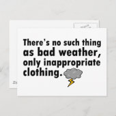 Carte Postale Pas de mauvais temps (Devant / Derrière)