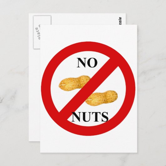 Carte Postale Pas de noix (Devant / Derrière)