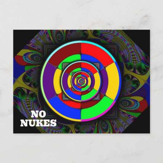 Carte Postale PAS DE NUCLÉAIRE (Vous pouvez changer les mots) (Devant)