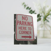 Carte Postale Pas De Parking Ici À Coin (Debout devant)
