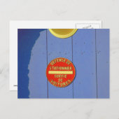 Carte Postale Pas de parking Signal français Porte de garage ble (Devant / Derrière)