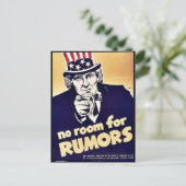 Carte Postale Pas De Place Pour Les Rumeurs (Debout devant)