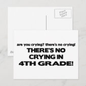 Carte Postale Pas de pleurage - 4e année (Devant / Derrière)