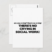 Carte Postale Pas de pleurs dans le travail social (Devant / Derrière)