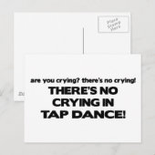 Carte Postale Pas de pleurs - Danse sur le robinet (Devant / Derrière)