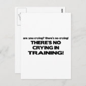 Carte Postale Pas de pleurs en formation (Devant / Derrière)