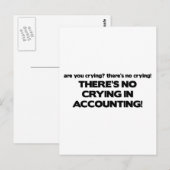 Carte Postale Pas de plis dans la comptabilité (Devant / Derrière)