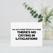 Carte Postale Pas de plis dans les litiges (Debout devant)