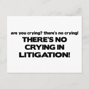 Carte Postale Pas de plis dans les litiges