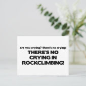 Carte Postale Pas de plis - Escalade rocheuse (Debout devant)