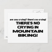 Carte Postale Pas de plis - VTT (Devant / Derrière)