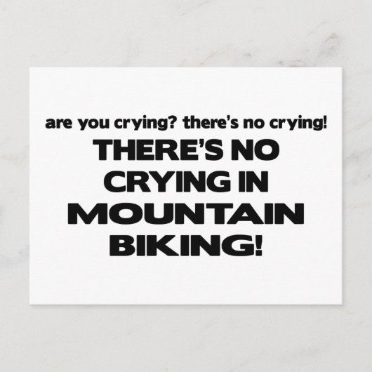 Carte Postale Pas de plis - VTT (Devant)