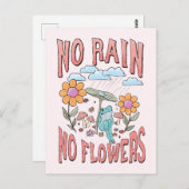 Carte Postale Pas de pluie ni de fleurs (Devant / Derrière)