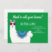 Carte Postale pas de prob-llama vente immobilier llama (Devant / Derrière)
