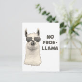 Carte Postale Pas de problème Llama (Debout devant)