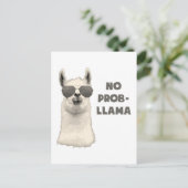 Carte Postale Pas de problème Llama (Debout devant)