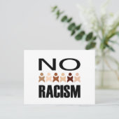 CARTE POSTALE PAS DE RACISME (Debout devant)