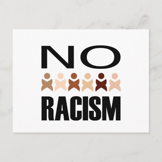 CARTE POSTALE PAS DE RACISME (Devant)